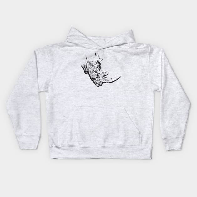 Rhinoceros Kids Hoodie by Guardi